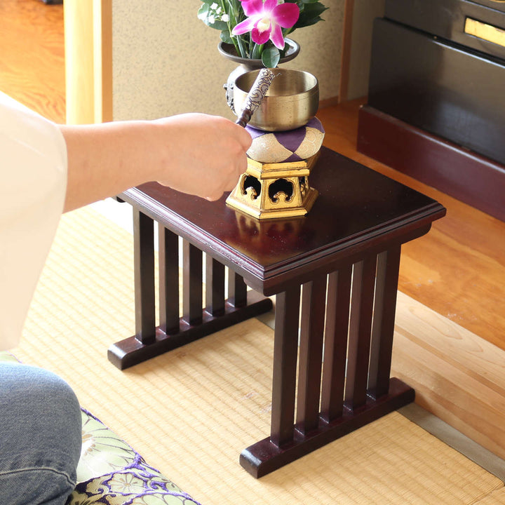 供物机仏壇前ミニテーブル桐製