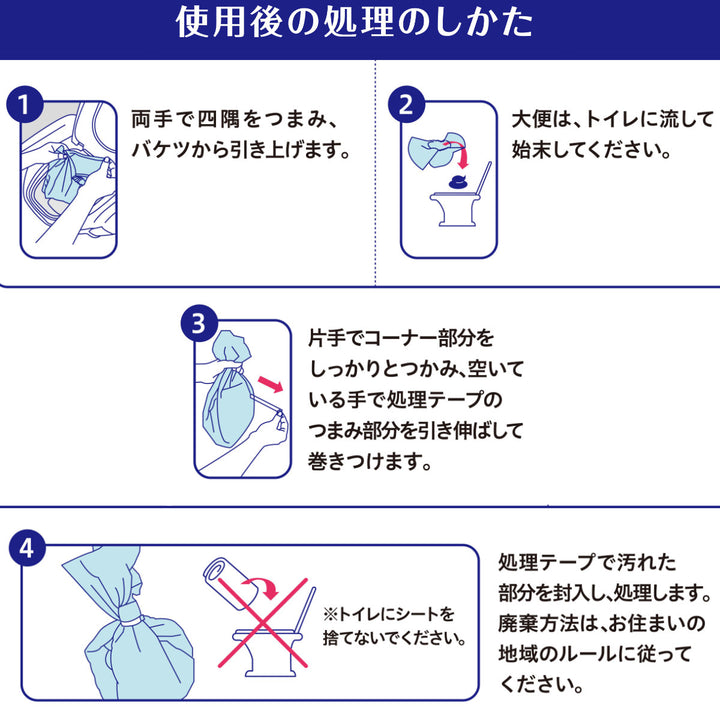 ポータブルトイレシート10枚入りミナラーク