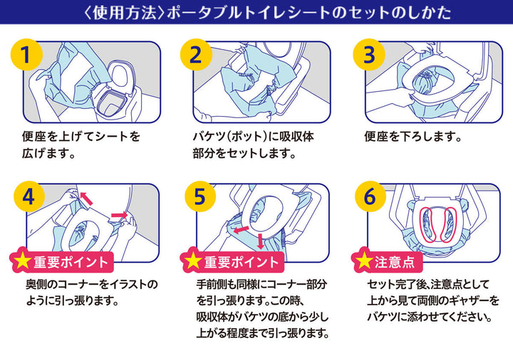 ポータブルトイレシート30枚入りミナラーク