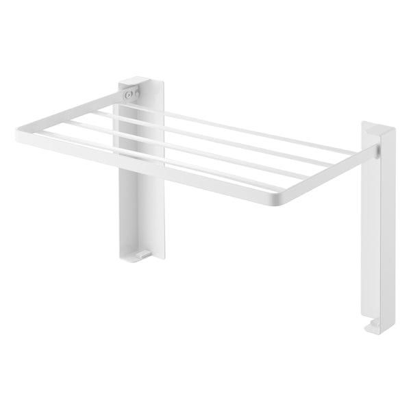 山崎実業tower使いやすい高さに開くマグネット洗濯機横折り畳み棚タワー