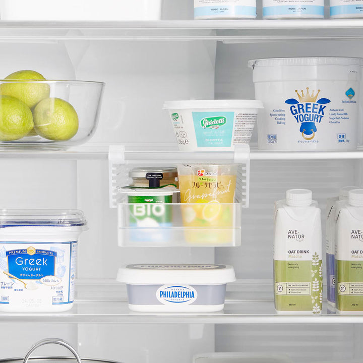 山崎実業tower冷蔵庫中棚下高さ調節卵ラックタワーＳ