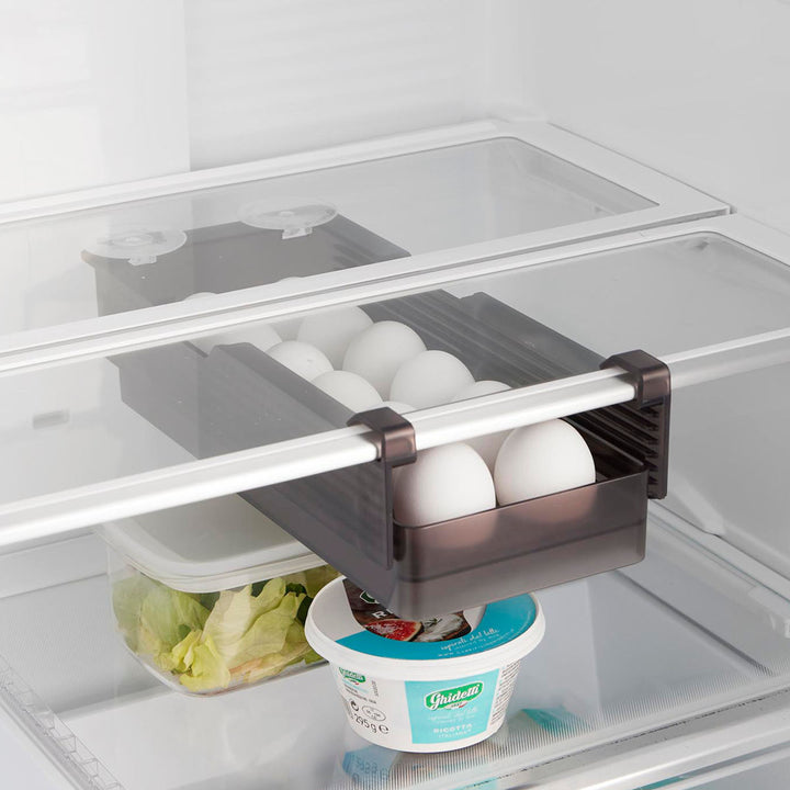山崎実業tower冷蔵庫中棚下高さ調節卵ラックタワーＳ