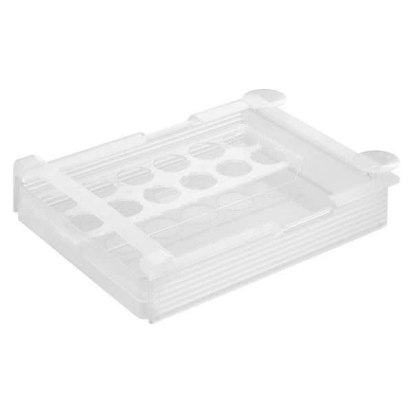 山崎実業tower冷蔵庫中棚下高さ調節卵ラックタワーＬ