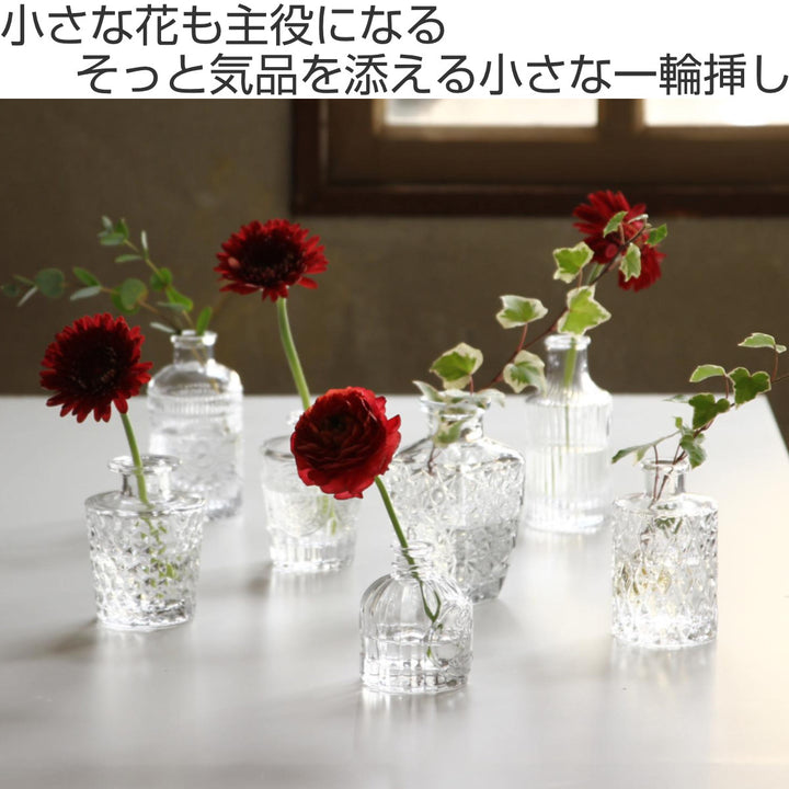 花瓶プチフラワーベースクリア