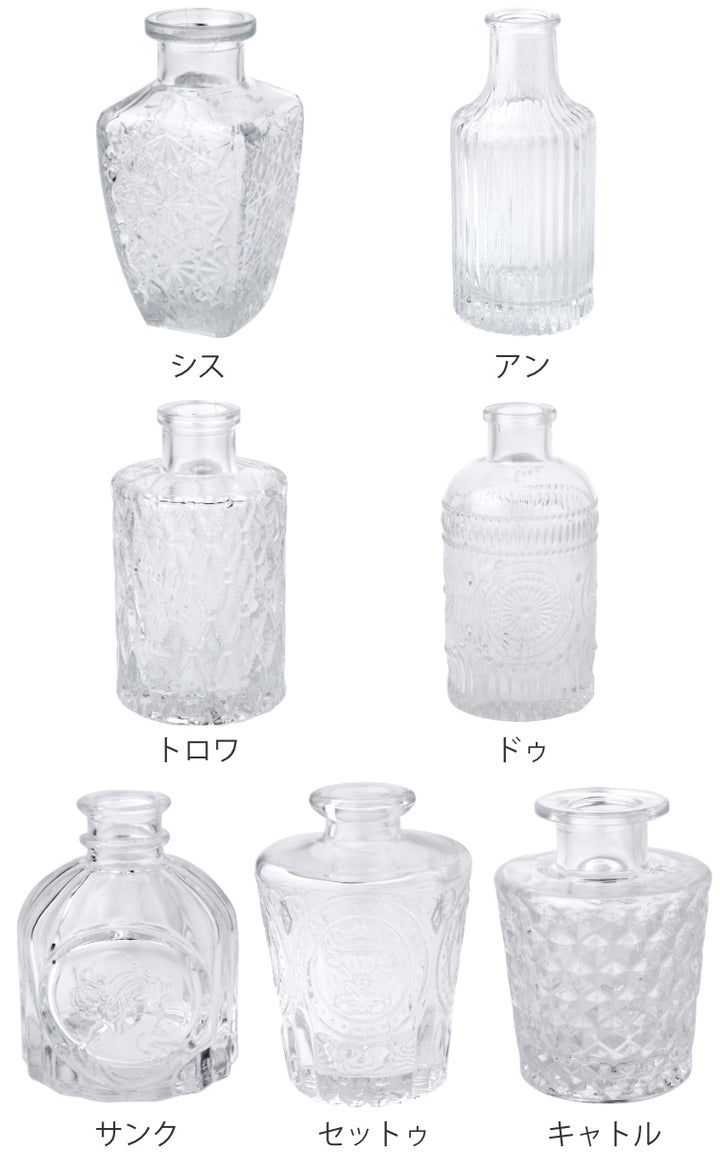 花瓶プチフラワーベースクリア