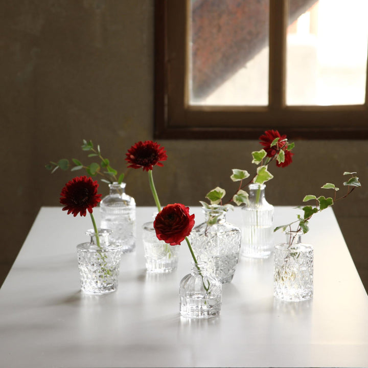 花瓶プチフラワーベースクリア