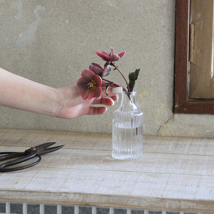 花瓶プチフラワーベースクリア