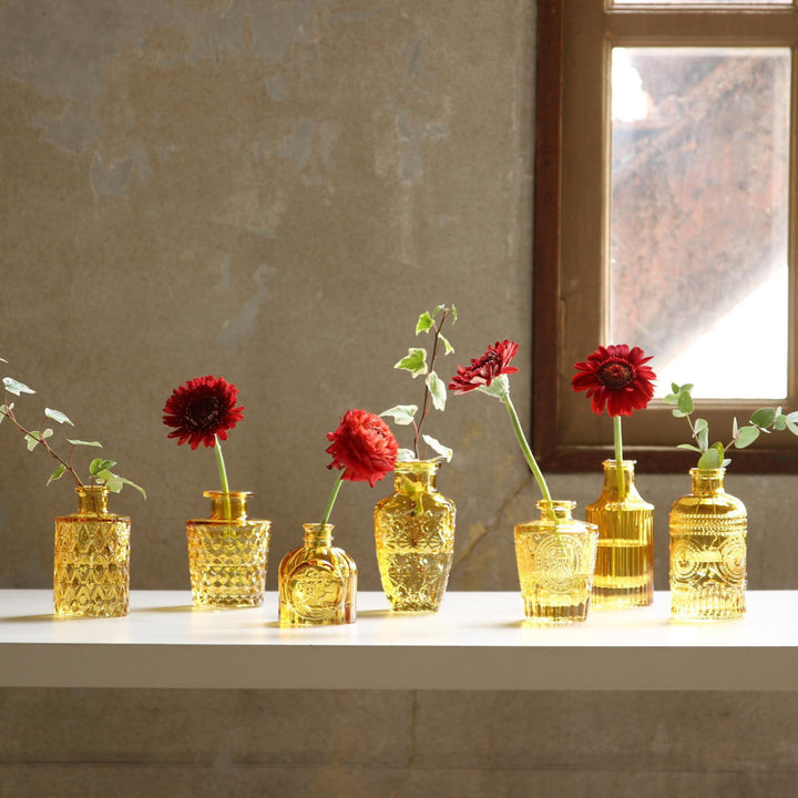 花瓶プチフラワーベースアンバー