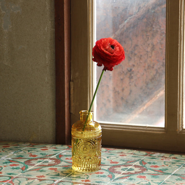 花瓶プチフラワーベースアンバー