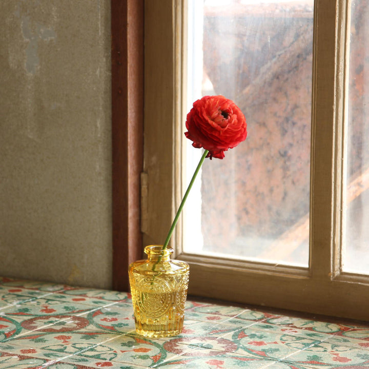 花瓶プチフラワーベースアンバー