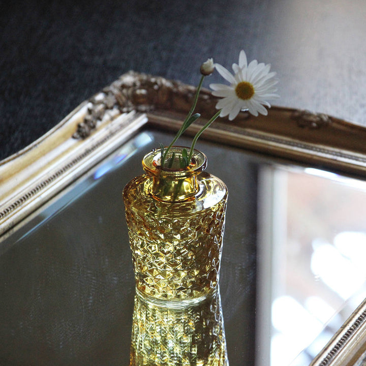 花瓶プチフラワーベースアンバー