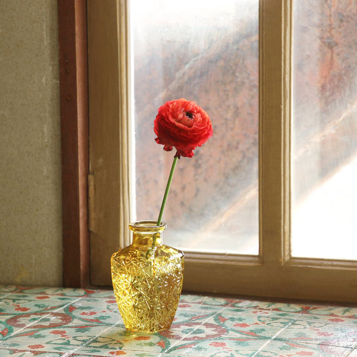 花瓶プチフラワーベースアンバー