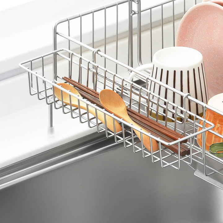 水切りラックシンクサイド幅の広がる水切り深型奥行47cm