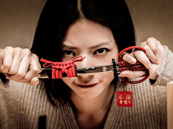 ハサミ日本刀はさみ織田信長モデル越前塗り