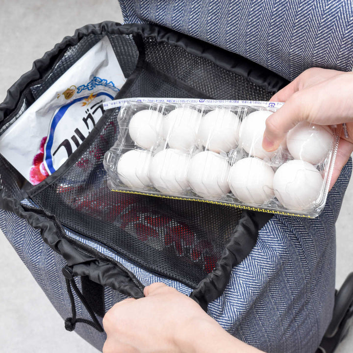 キャリーカート3輪タイヤ卵用ハンモック大容量段差階段イージーアップキャリー