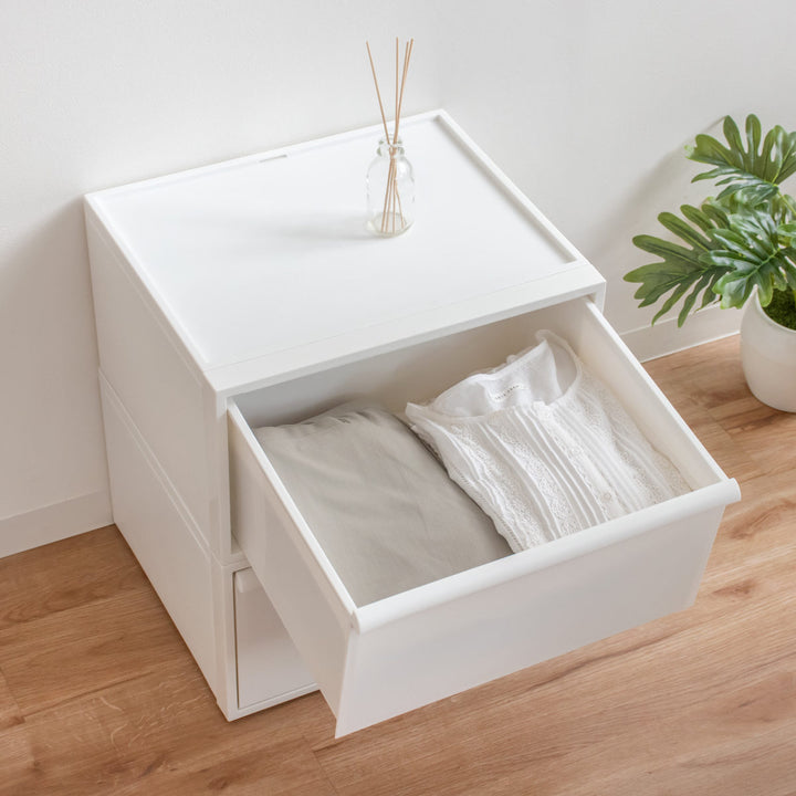 収納ケースクローゼットシステムワイド引き出しM幅45×奥行39.5×高さ24.7cm