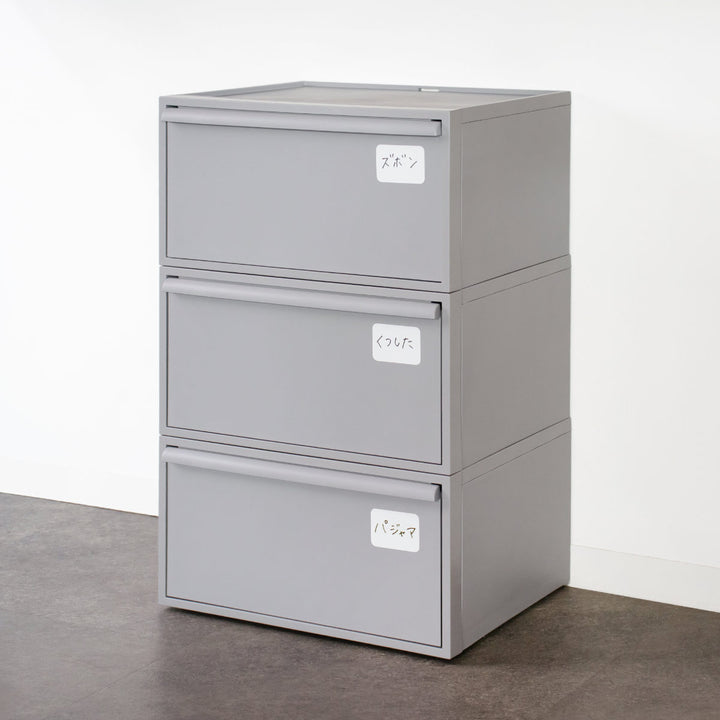 収納ケースクローゼットシステムワイド引き出しM幅45×奥行39.5×高さ24.7cm