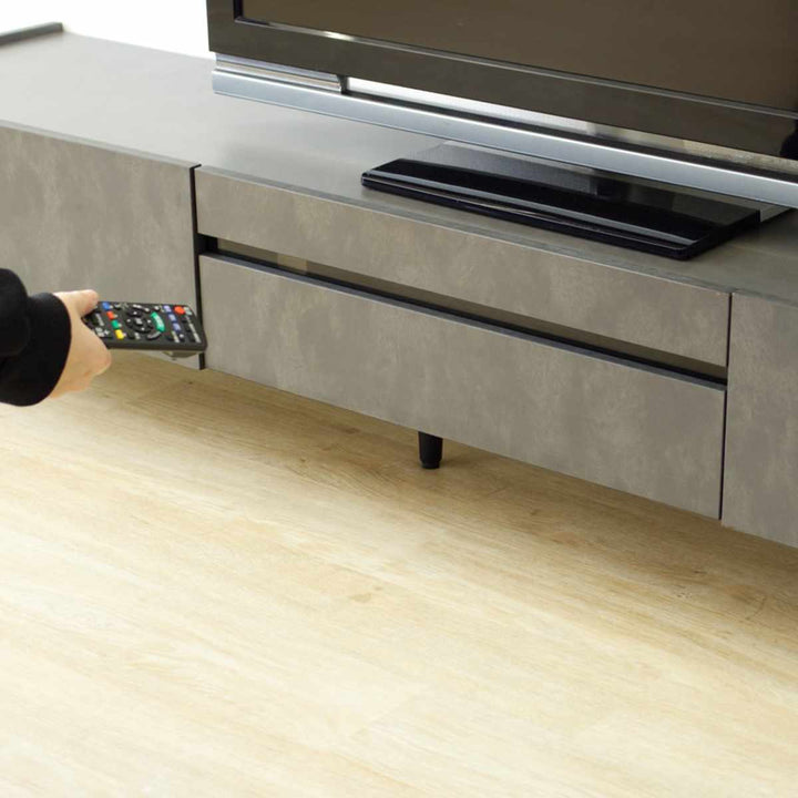 テレビ台幅160cmオールメラミン脚付きリモコンOK完成品