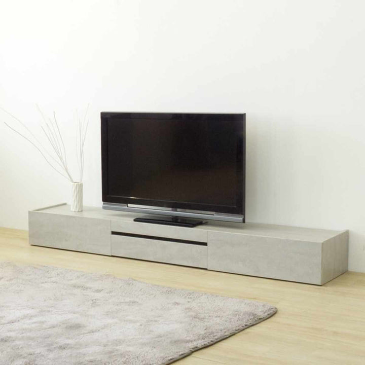 テレビ台幅200cmオールメラミン脚付きリモコンOK完成品