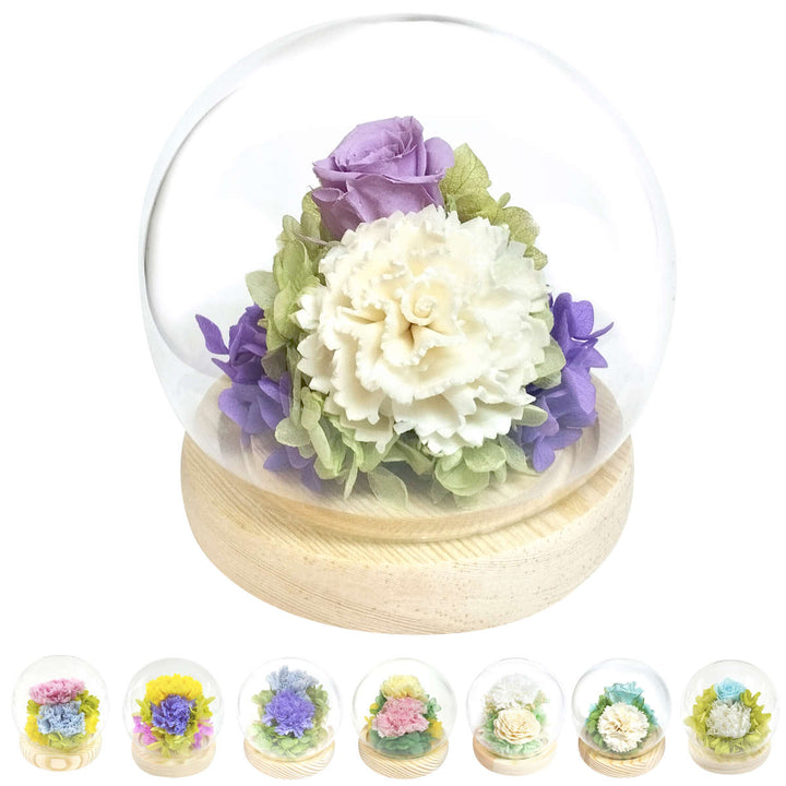 供え花仏花スフィアドームアレンジ優萌咲プリザーブドフラワー
