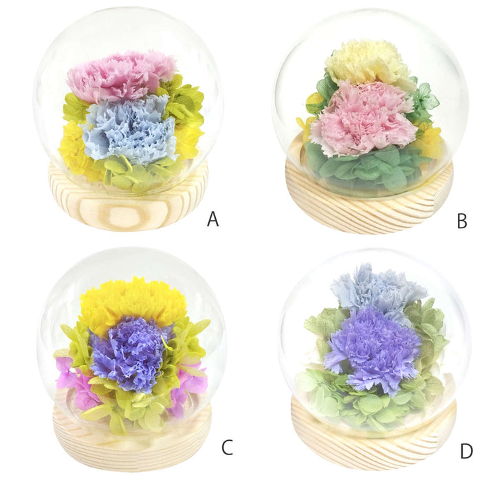 供え花仏花スフィアドームアレンジ優萌咲プリザーブドフラワー