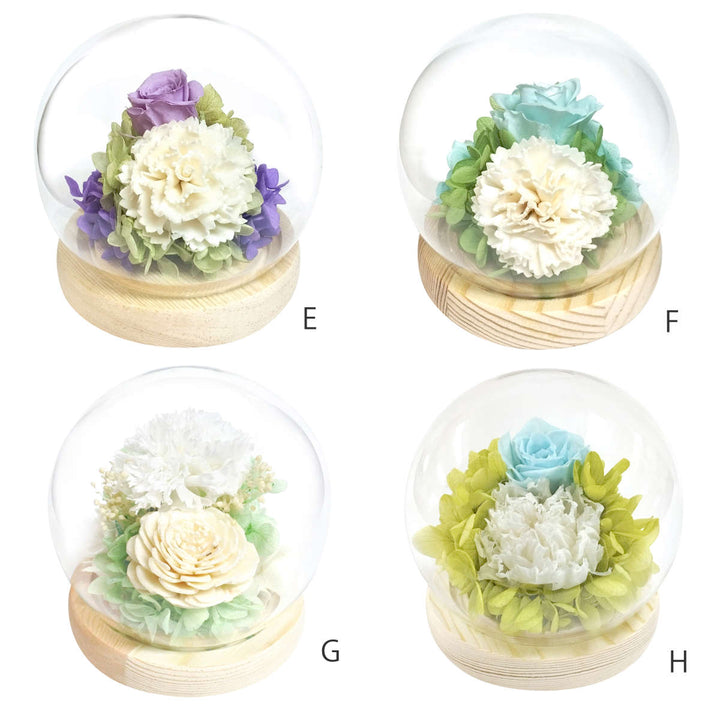 供え花仏花スフィアドームアレンジ優萌咲プリザーブドフラワー