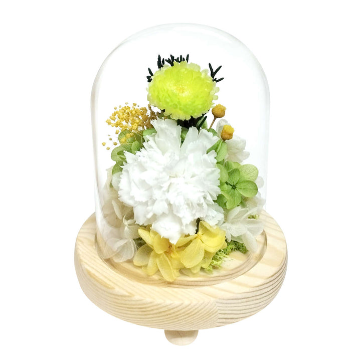 供え花仏花ガラスドームアレンジメントプリザーブドフラワー