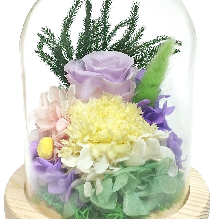 供え花仏花ガラスドームアレンジメントプリザーブドフラワー