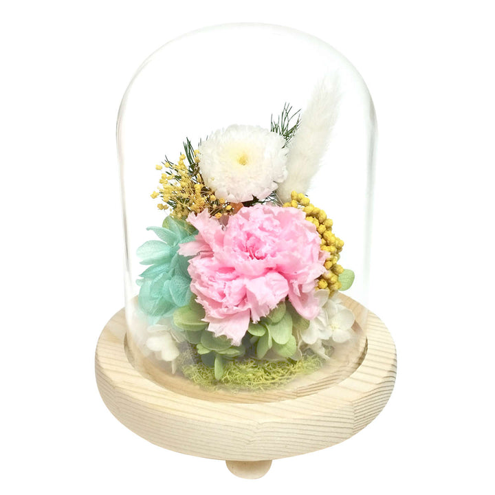 供え花仏花ガラスドームアレンジメントプリザーブドフラワー