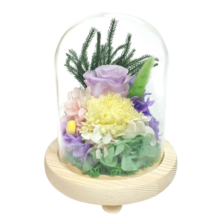 供え花仏花ガラスドームアレンジメントプリザーブドフラワー
