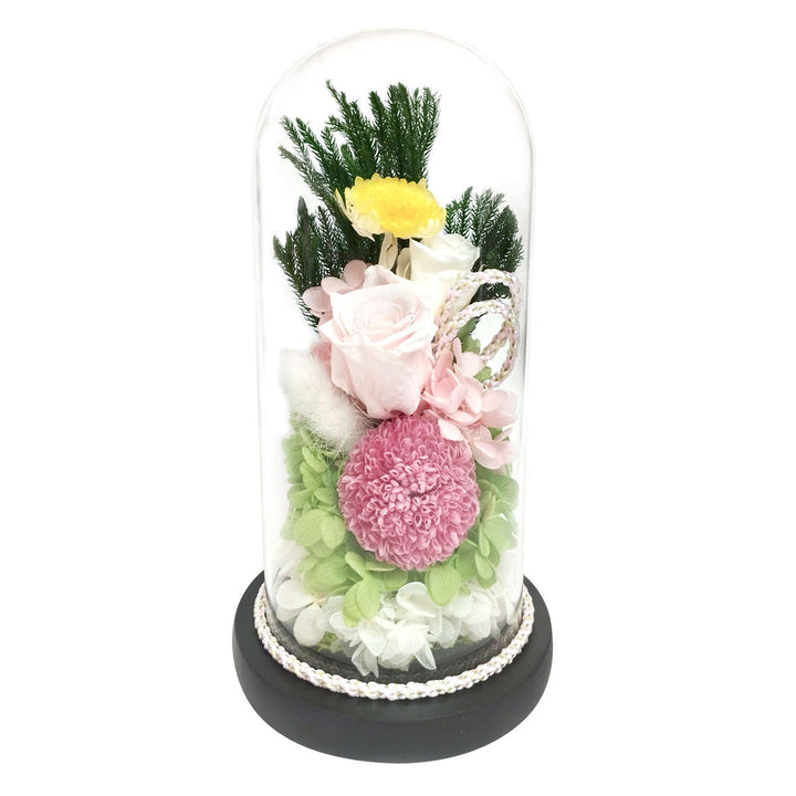 供え花仏花お供えガラスドームアレンジメント
