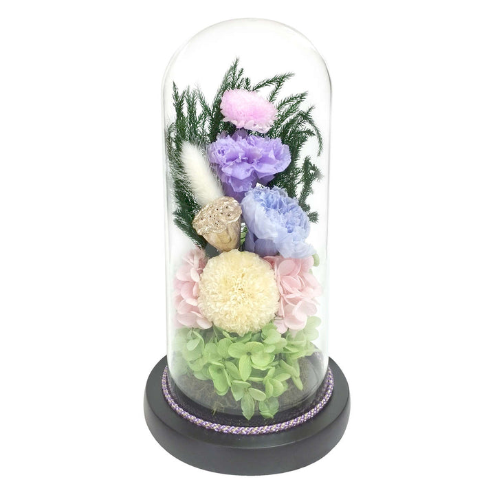 供え花仏花お供えガラスドームアレンジメント