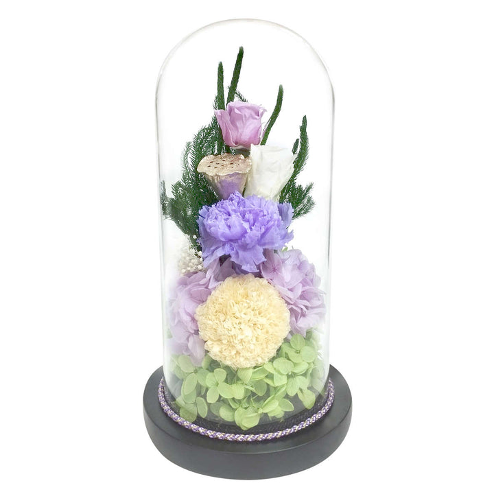 供え花仏花お供えガラスドームアレンジメント
