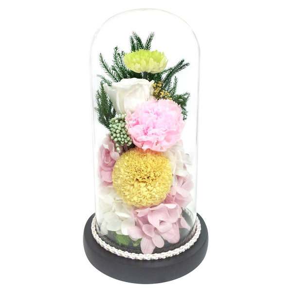 供え花仏花お供えガラスドームアレンジメント
