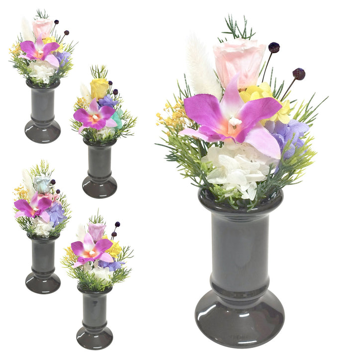 仏花供え花ミニ仏花陽葵花器付き