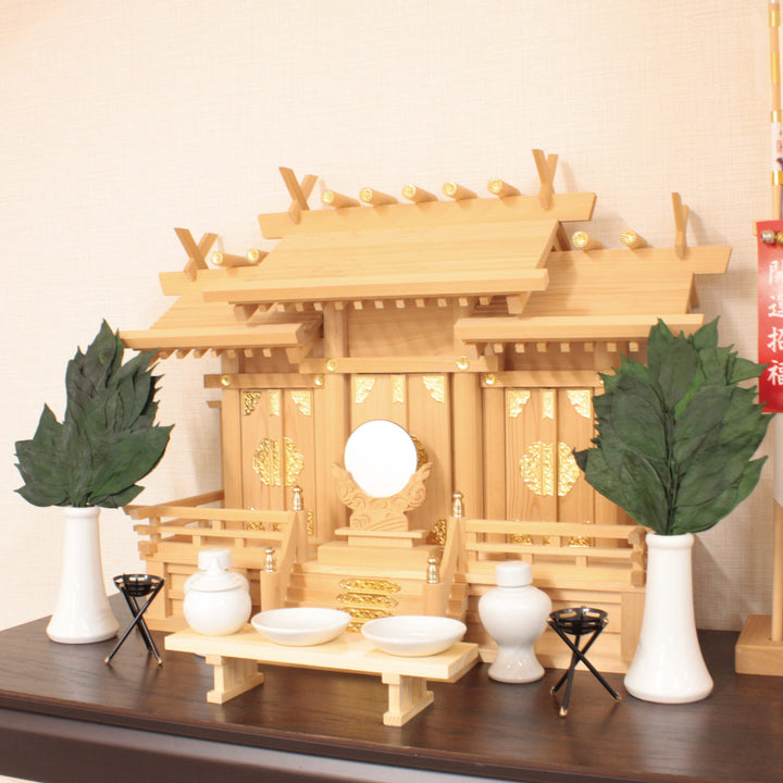 榊神具プリザーブド榊コンパクト榊一対高さ25cm