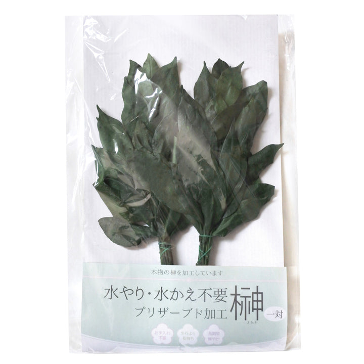 榊神具プリザーブド榊一対高さ32cm