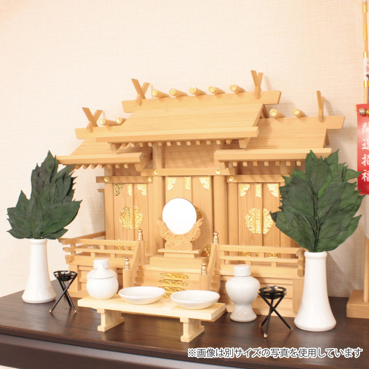 榊神具プリザーブド榊一対高さ32cm