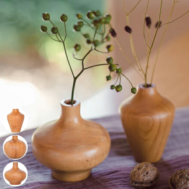 花瓶KAKIハナビンマホガニー・チークマホガニー