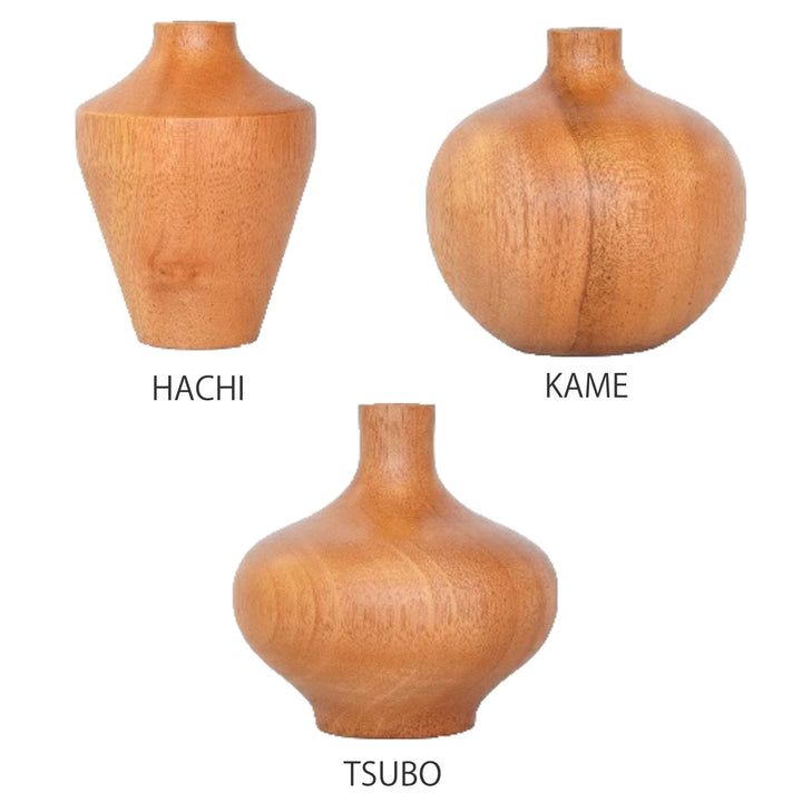 花瓶KAKIハナビンマホガニー・チークマホガニー