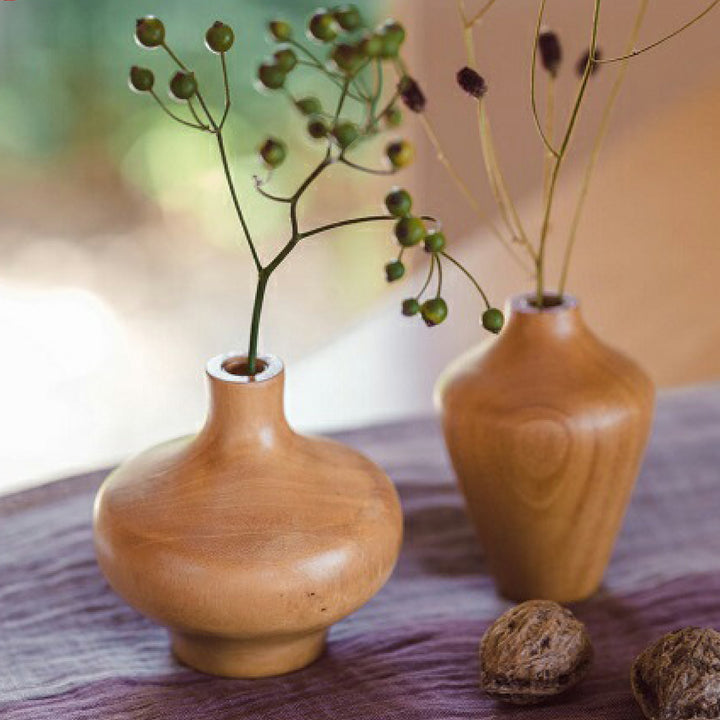 花瓶KAKIハナビンマホガニー・チークマホガニー