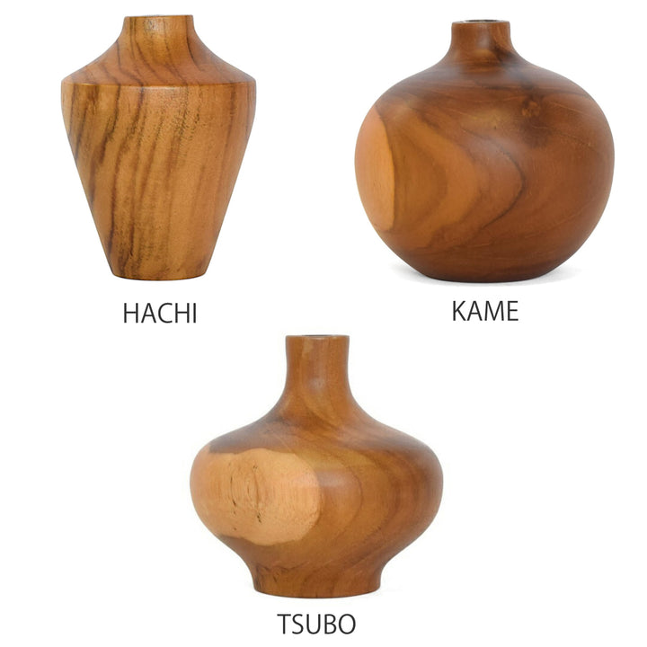 花瓶KAKIハナビンマホガニー・チーク