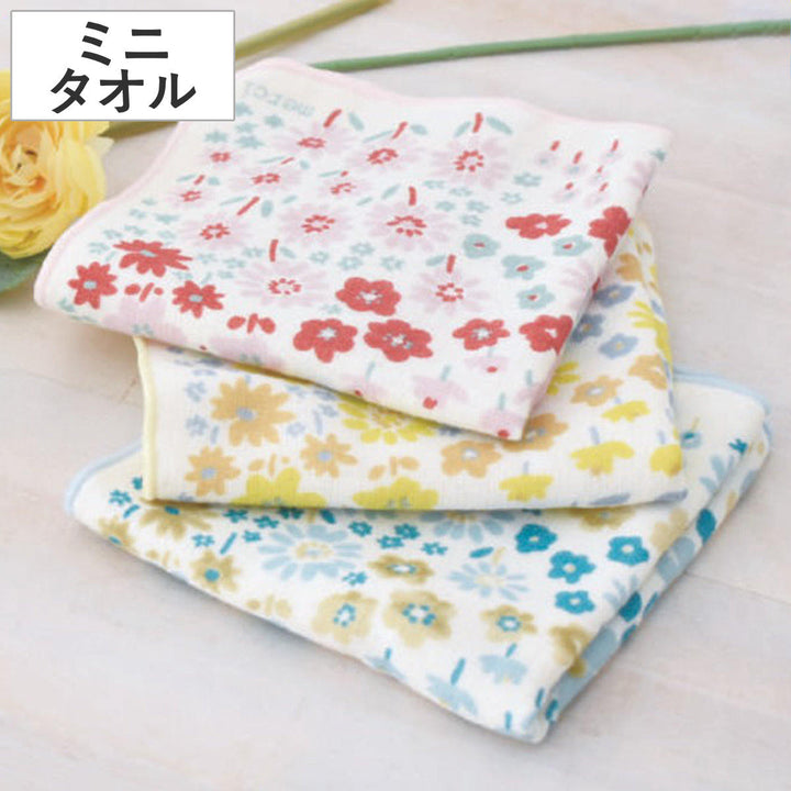 ハンドタオル25×25cmタオルハンカチmerci