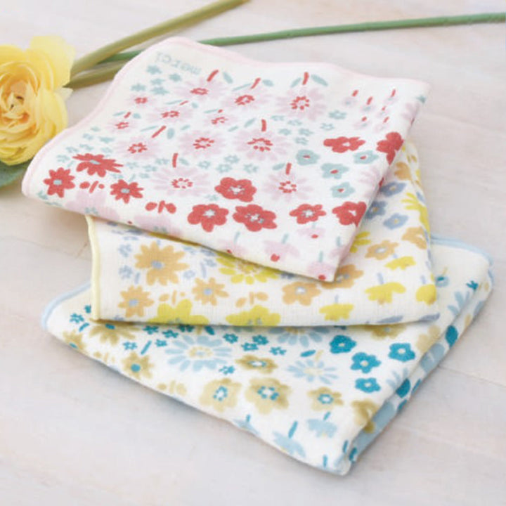 ハンドタオル25×25cmタオルハンカチmerci