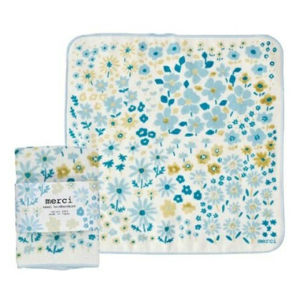 ハンドタオル25×25cmタオルハンカチmerci