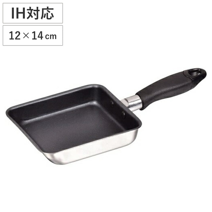 卵焼き器12×14cmIH対応2層鋼フッ素加工