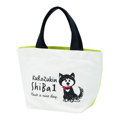 ランチバッグ 黒頭巾 柴犬 ランチトートバッグ