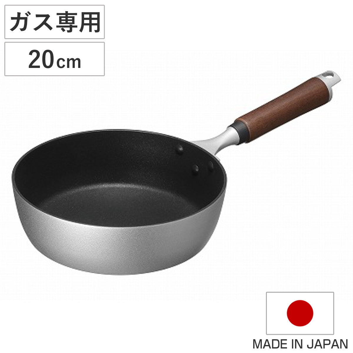 フライパン 20cm ガス火専用 木柄 煌匠 木柄フライパン 日本製 – ハウジー