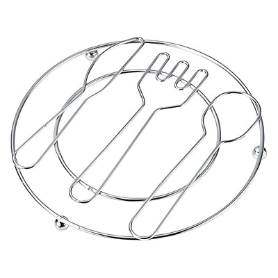 鍋敷 ワイヤー 鍋敷き カトラリー柄