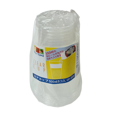 江戸川物産 ビールコップ 500ml 5個入